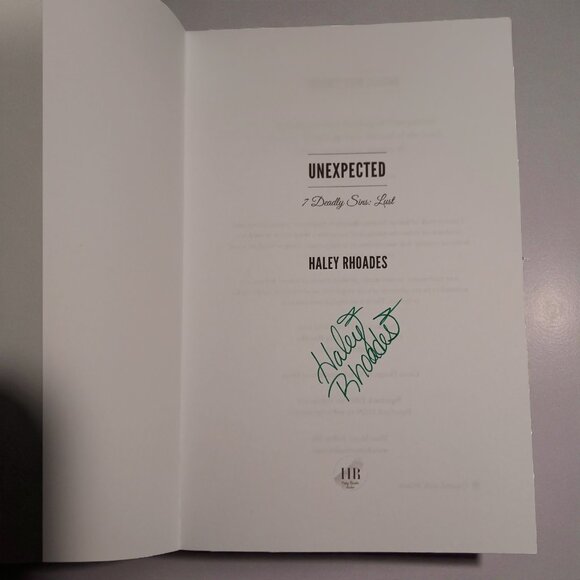 Book-Unexpected, 7 Deadly Sins: Lust by Haley Rhoades - Picture 4 of 4